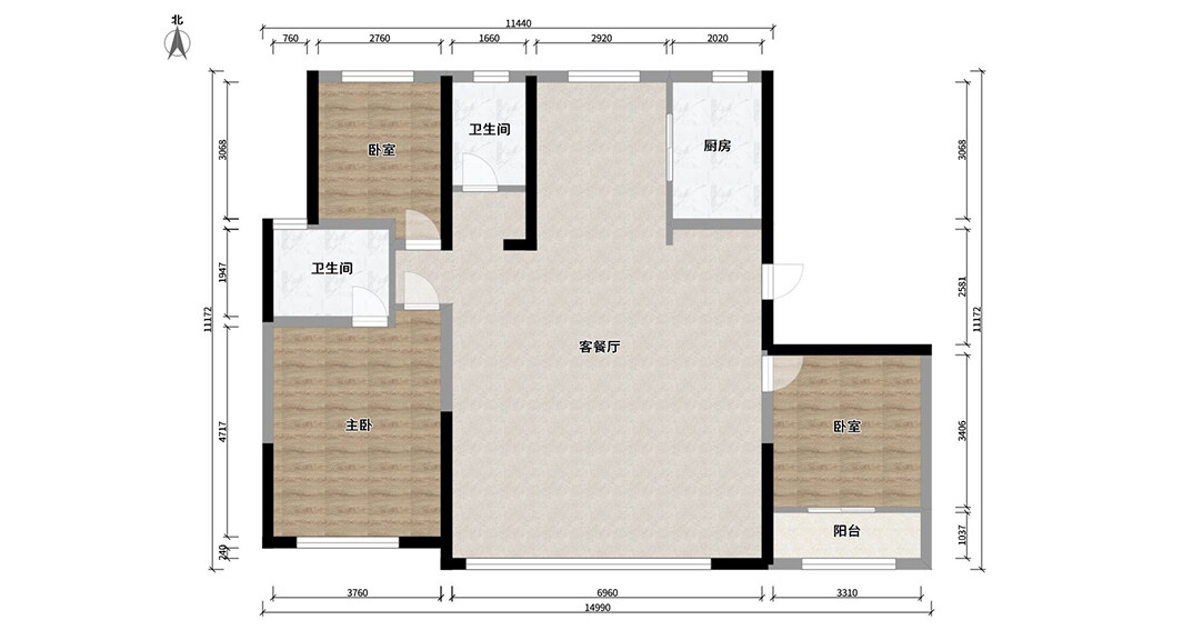 绿城·海棠印月166㎡三室二厅户型平面结构图.jpg