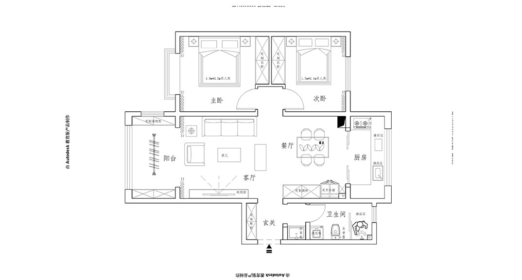 青安·海悦居86㎡二室二厅右卫左南方户户型安排图.jpg