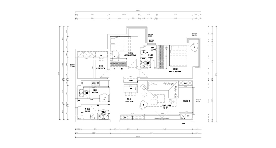 君悦府124㎡三室两厅户型平面结构图.jpg